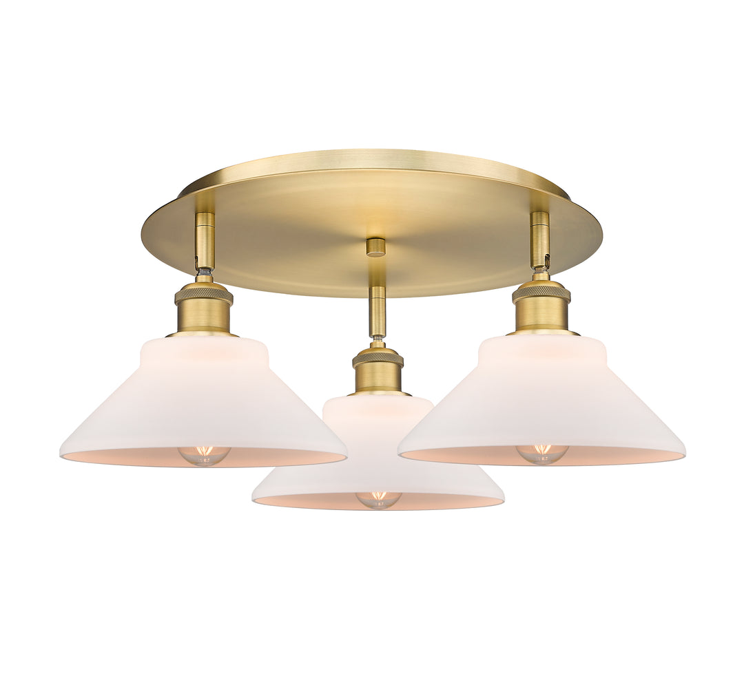 Innovations Lighting Orwell 9" Flush Mount - Brushed Brass Ceiling Flush Mounts Innovations Lighting   