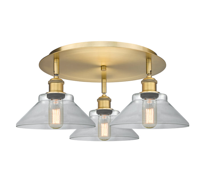 Innovations Lighting Orwell 9" Flush Mount - Brushed Brass Ceiling Flush Mounts Innovations Lighting   