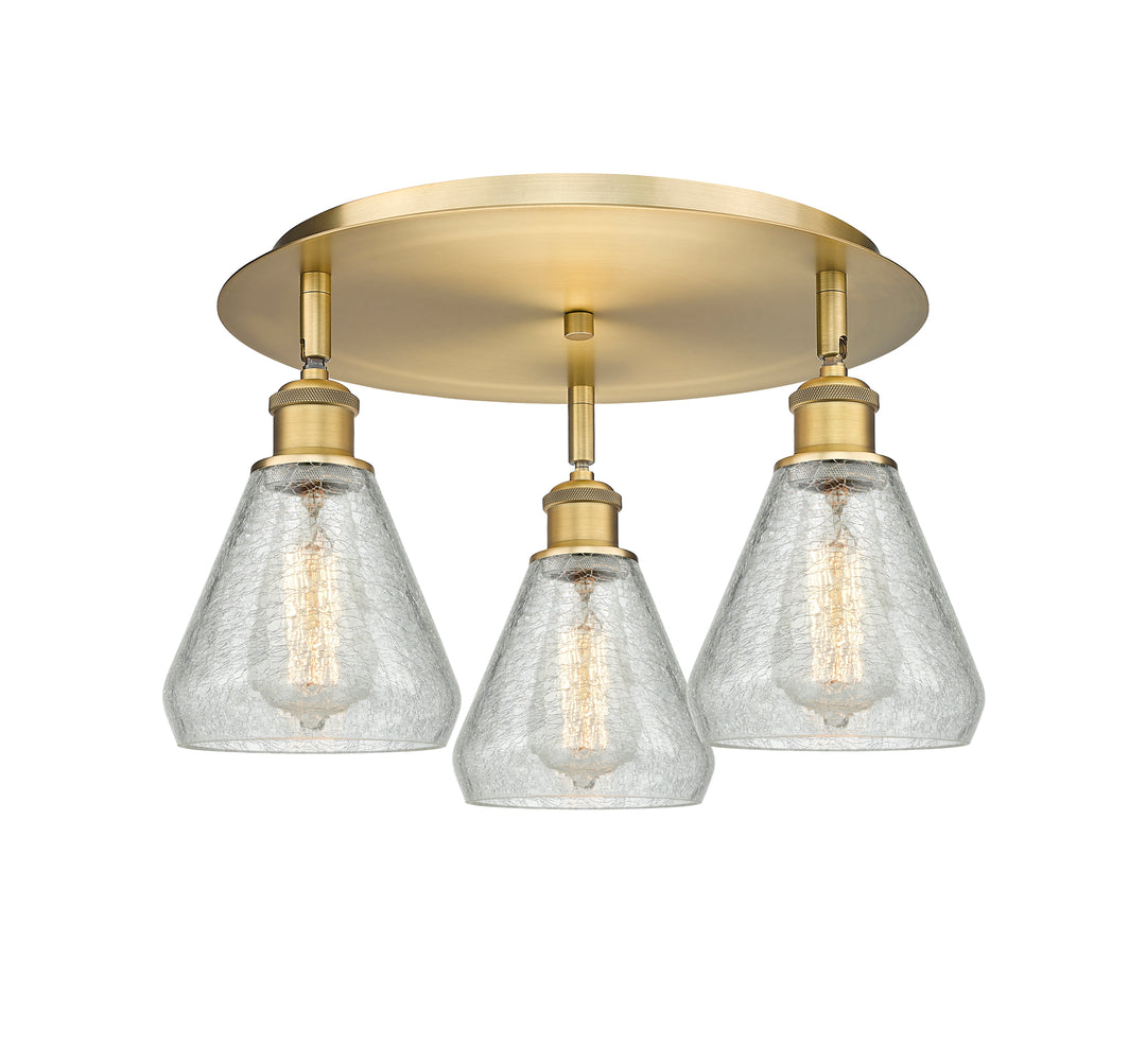 Innovations Lighting Conesus 6" Flush Mount - Brushed Brass Ceiling Flush Mounts Innovations Lighting   