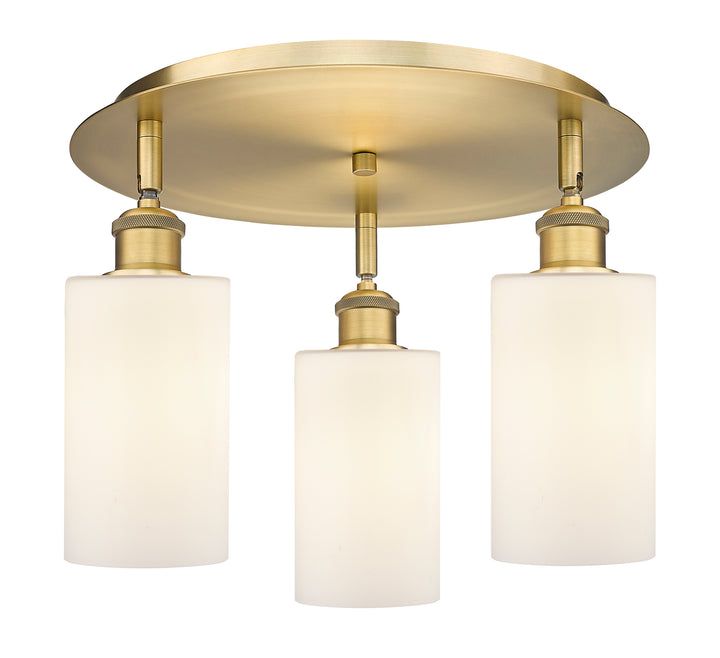 Innovations Lighting Clymer 4" Flush Mount - Brushed Brass