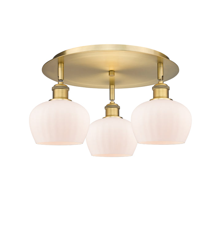 Innovations Lighting Fenton 6.5" Flush Mount - Brushed Brass