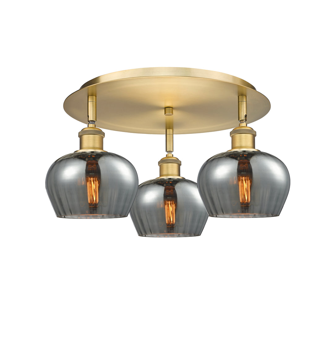 Innovations Lighting Fenton 6.5" Flush Mount - Brushed Brass