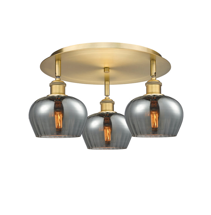 Innovations Lighting Fenton 6.5" Flush Mount - Brushed Brass