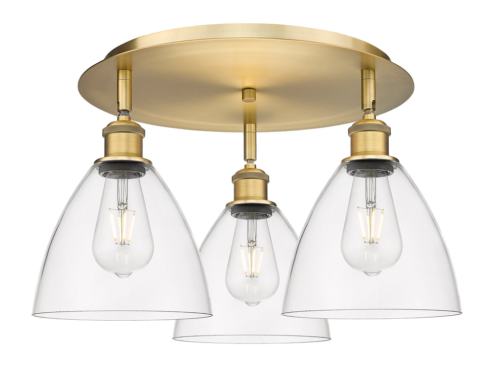 Innovations Lighting Bristol 7.5" Flush Mount - Brushed Brass