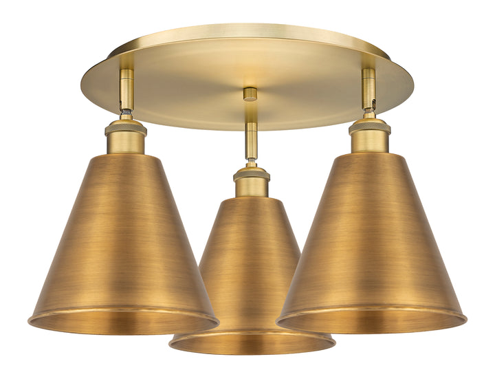 Innovations Lighting Berkshire Metal 8" Flush Mount Ceiling Flush Mounts Innovations Lighting Brushed Brass  