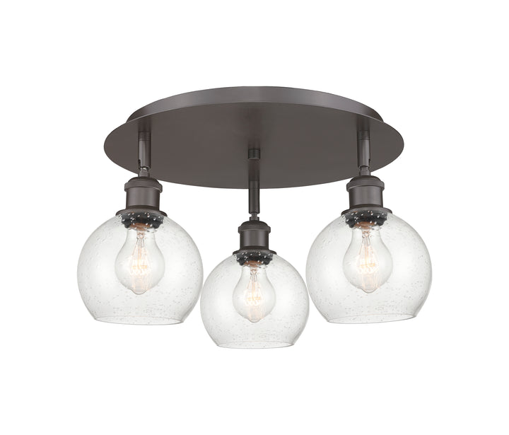 Innovations Lighting Athens 6" Flush Mount Ceiling Flush Mounts Innovations Lighting Oil Rubbed Bronze Seedy ; Glass Type: Seeded 