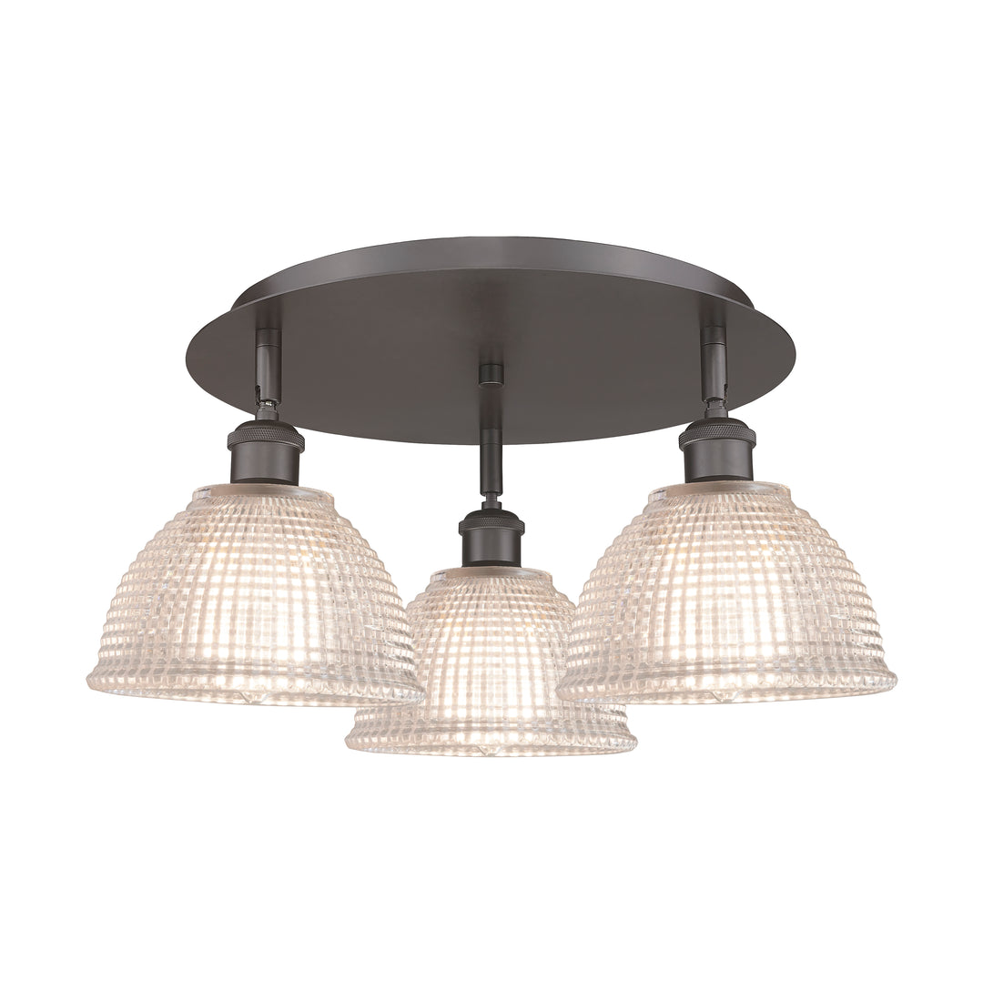 Innovations Lighting Arietta 8" Flush Mount - Oil Rubbed Bronze Ceiling Flush Mounts Innovations Lighting Clear ; Glass Type: Transparent  