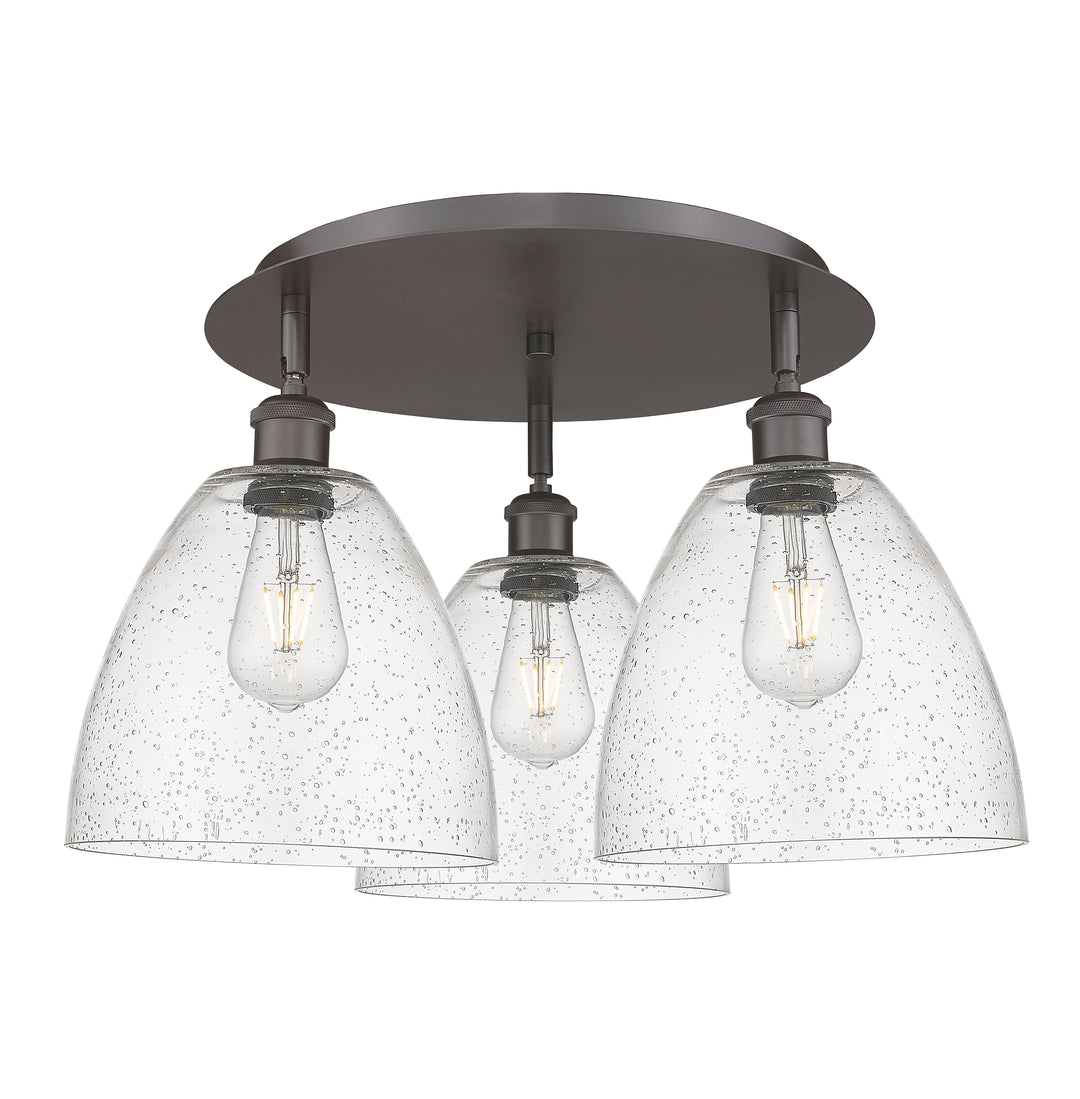 Innovations Lighting Bristol 9" Flush Mount Ceiling Flush Mounts Innovations Lighting Oil Rubbed Bronze Seedy ; Glass Type: Seeded 