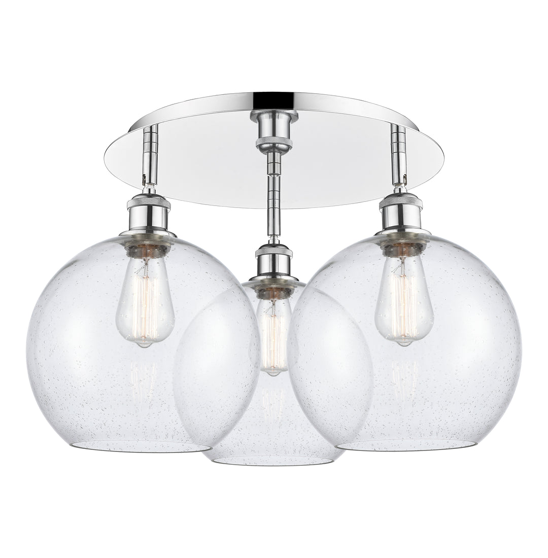 Innovations Lighting Athens 10" Flush Mount Ceiling Flush Mounts Innovations Lighting Polished Chrome Seedy ; Glass Type: Seeded 