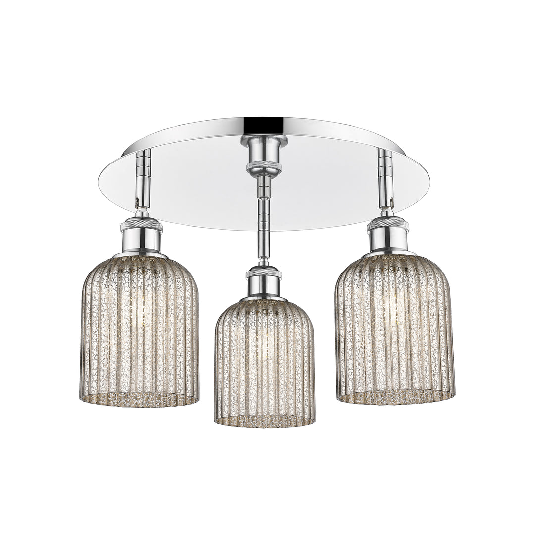 Innovations Lighting Bridal Veil 5" Flush Mount Ceiling Flush Mounts Innovations Lighting Polished Chrome Mercury ; Glass Type: Mercury; Ribbed 