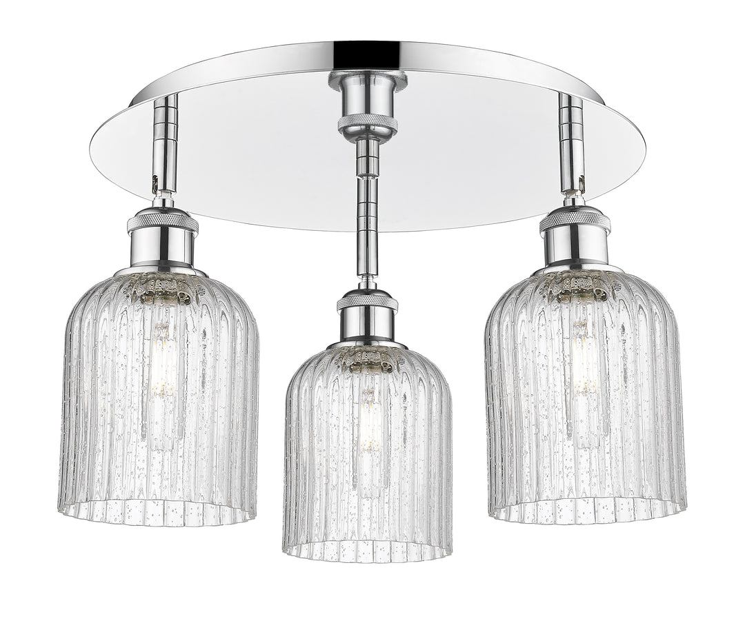 Innovations Lighting Bridal Veil 5" Flush Mount Ceiling Flush Mounts Innovations Lighting Polished Chrome Seedy ; Glass Type: Seedy; Ribbed 