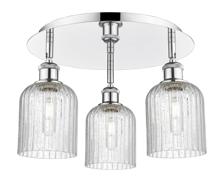 Innovations Lighting Bridal Veil 5" Flush Mount Ceiling Flush Mounts Innovations Lighting Polished Chrome Seedy ; Glass Type: Seedy; Ribbed 