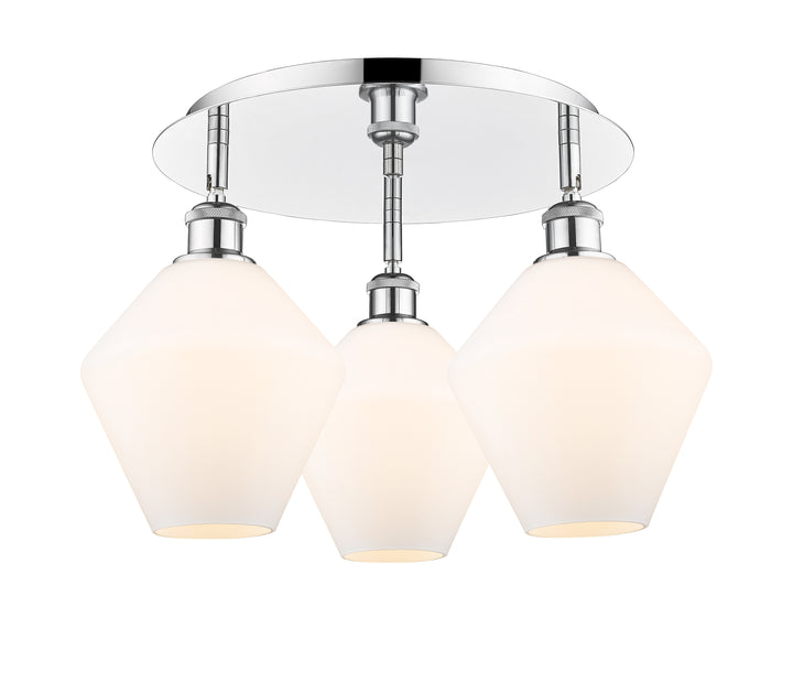 Innovations Lighting Cindyrella 8" Flush Mount - Polished Chrome Ceiling Flush Mounts Innovations Lighting Cased Matte White ; Glass Type: White  