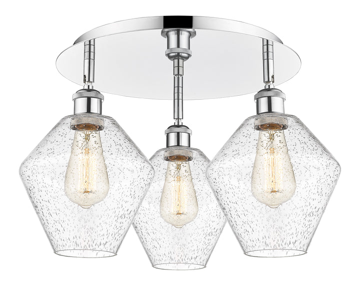 Innovations Lighting Cindyrella 8" Flush Mount - Polished Chrome Ceiling Flush Mounts Innovations Lighting Seedy ; Glass Type: Seeded  