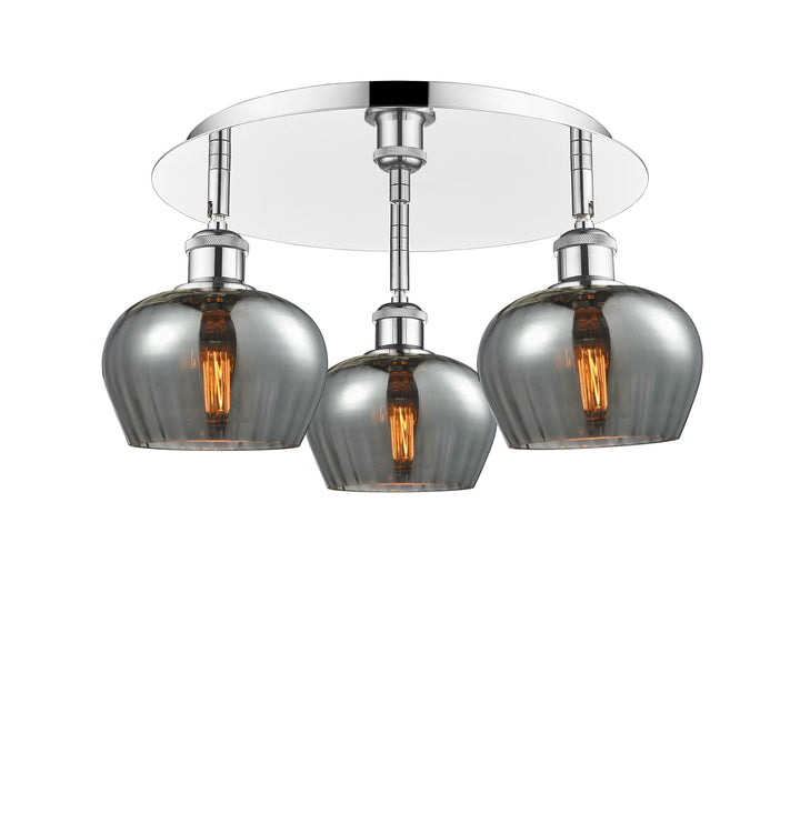 Innovations Lighting Fenton 6.5" Flush Mount - Polished Chrome