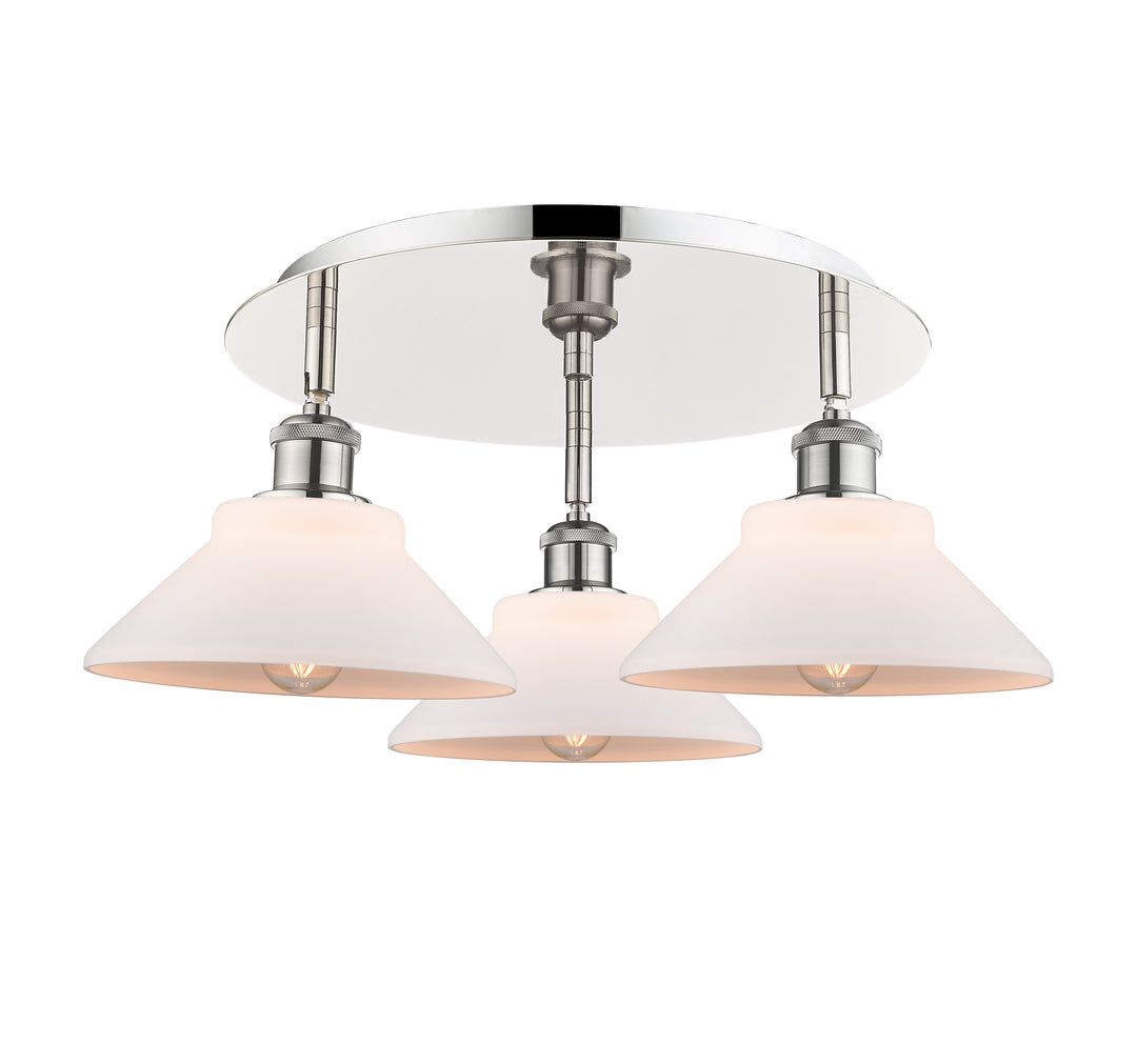 Innovations Lighting Orwell 9" Flush Mount - Polished Nickel Ceiling Flush Mounts Innovations Lighting   