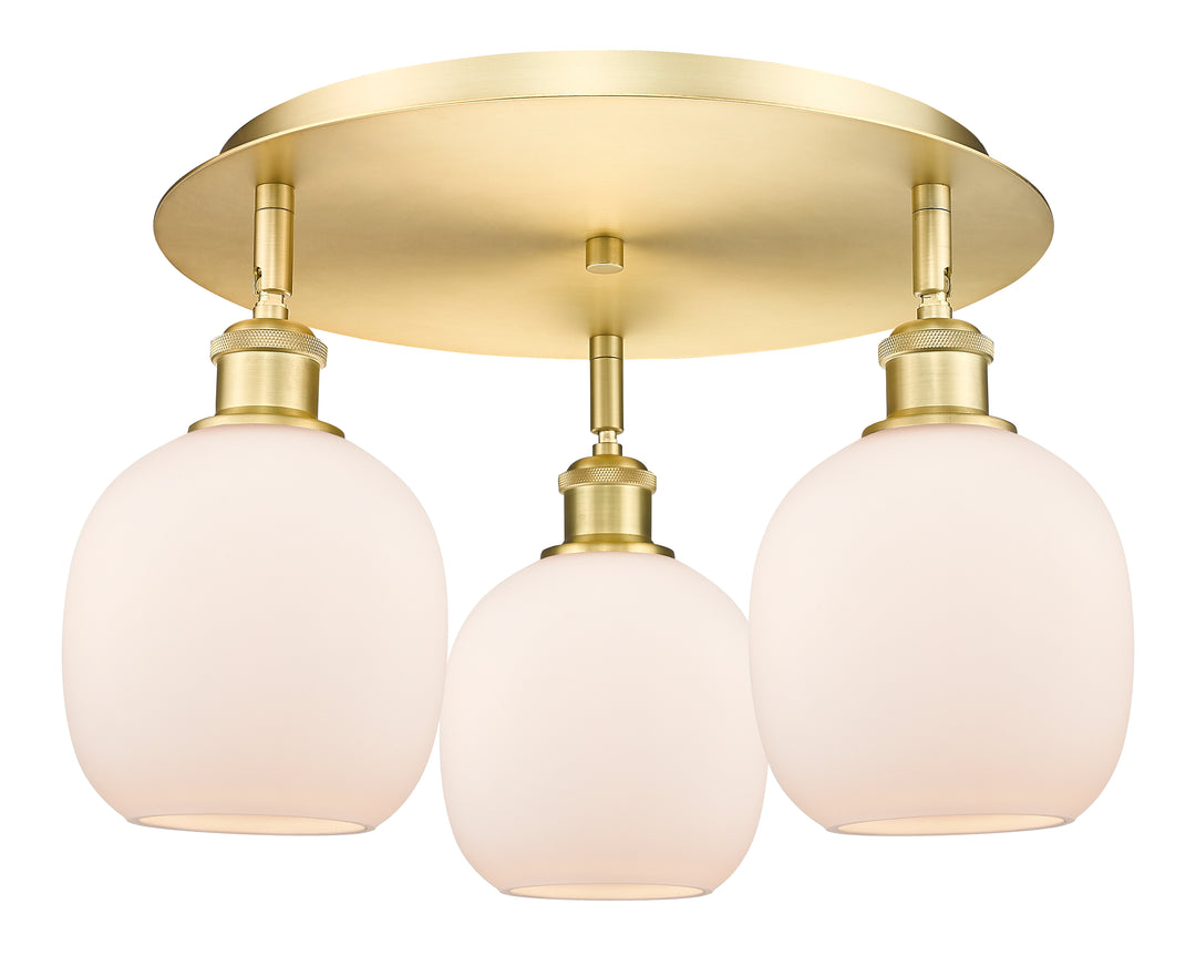 Innovations Lighting Belfast 6" Flush Mount - Satin Gold Ceiling Flush Mounts Innovations Lighting   