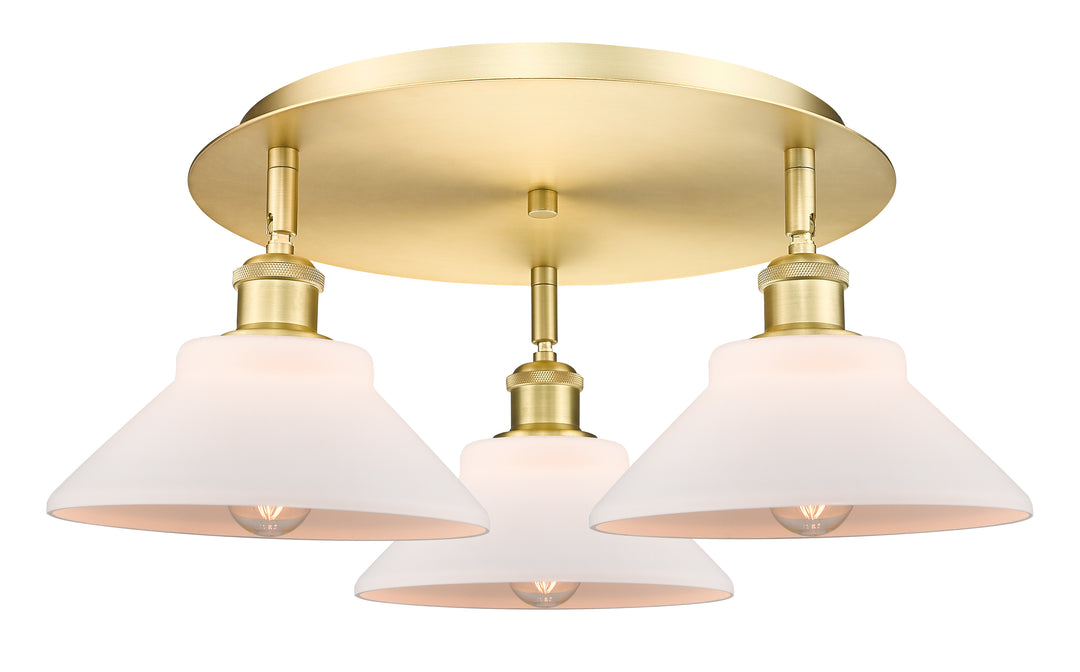 Innovations Lighting Orwell 9" Flush Mount - Satin Gold Ceiling Flush Mounts Innovations Lighting   