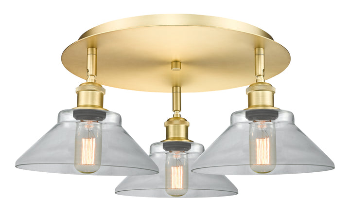 Innovations Lighting Orwell 9" Flush Mount - Satin Gold Ceiling Flush Mounts Innovations Lighting   