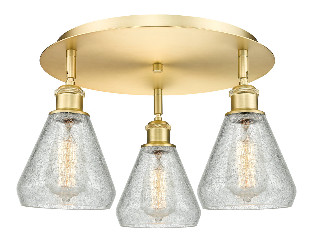 Innovations Lighting Conesus 6" Flush Mount - Satin Gold Ceiling Flush Mounts Innovations Lighting   