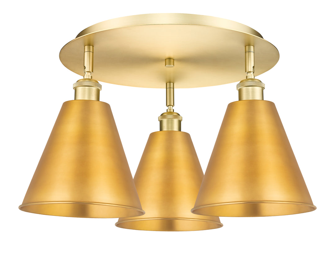 Innovations Lighting Berkshire Metal 8" Flush Mount Ceiling Flush Mounts Innovations Lighting Satin Gold  