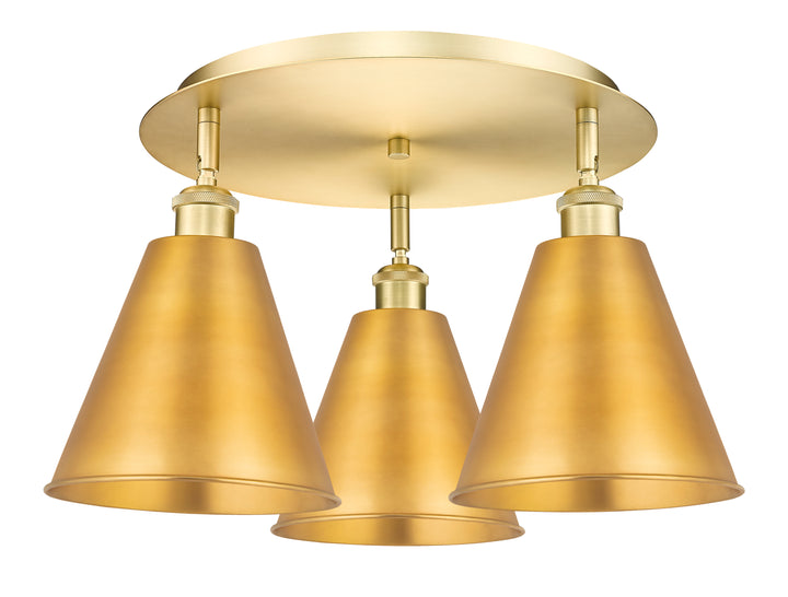 Innovations Lighting Berkshire Metal 8" Flush Mount Ceiling Flush Mounts Innovations Lighting Satin Gold  