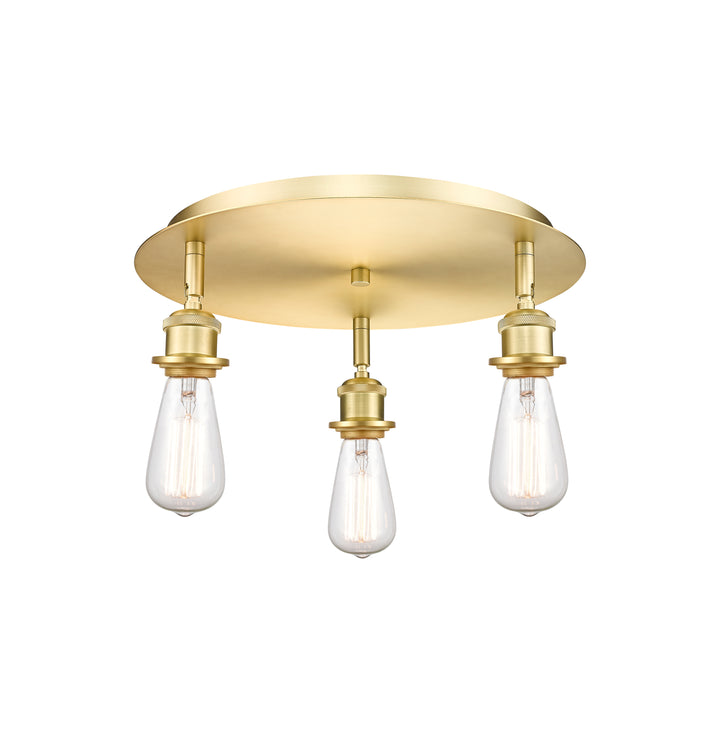 Innovations Lighting Ballston Flush Mount Ceiling Flush Mounts Innovations Lighting Satin Gold  