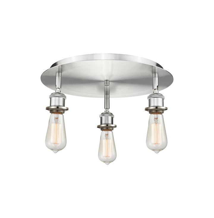 Innovations Lighting Ballston Flush Mount Ceiling Flush Mounts Innovations Lighting Satin Nickel  