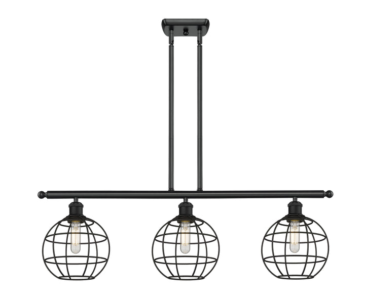 Innovations Lighting Lake Placid 8" Island Light - Matte Black Linear Chandeliers Innovations Lighting   