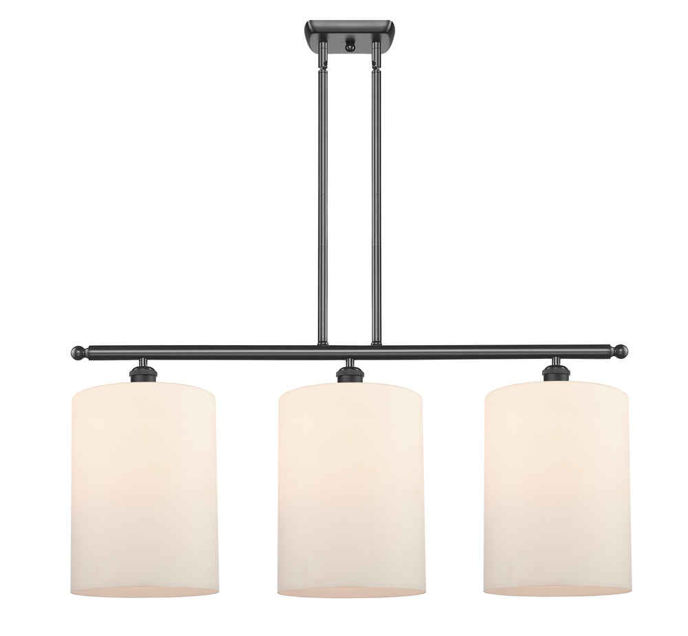 Innovations Lighting Cobbleskill 9" Island Light - Matte Black Linear Chandeliers Innovations Lighting Matte White ; Glass Type: White; Water  