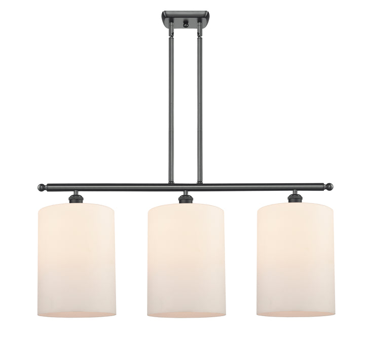 Innovations Lighting Cobbleskill 9" Island Light - Matte Black Linear Chandeliers Innovations Lighting Matte White ; Glass Type: White; Water  