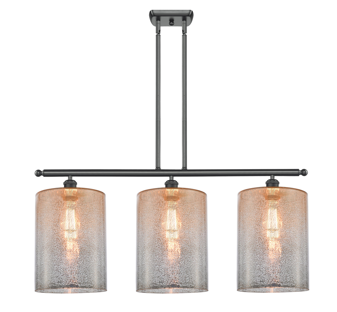 Innovations Lighting Cobbleskill 9" Island Light - Matte Black Linear Chandeliers Innovations Lighting Mercury ; Glass Type: Mercury; Water  