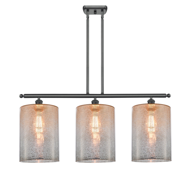 Innovations Lighting Cobbleskill 9" Island Light - Matte Black Linear Chandeliers Innovations Lighting Mercury ; Glass Type: Mercury; Water  