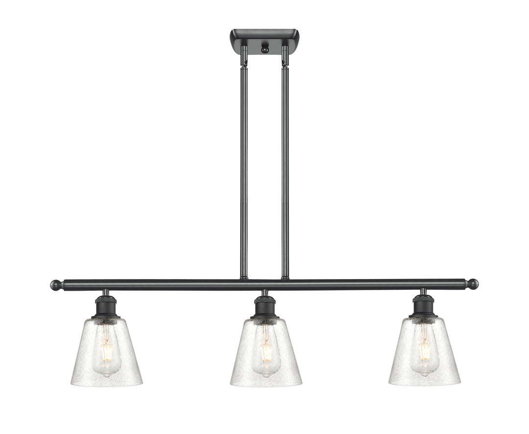 Innovations Lighting Caton 6" Island Light - Matte Black Linear Chandeliers Innovations Lighting   