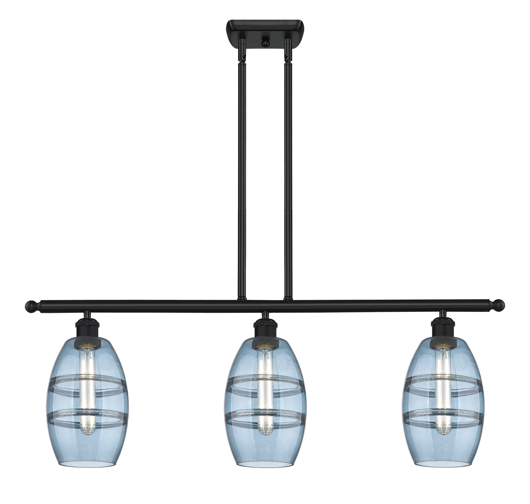 Innovations Lighting Vaz 6" Island Light - Matte Black Linear Chandeliers Innovations Lighting   