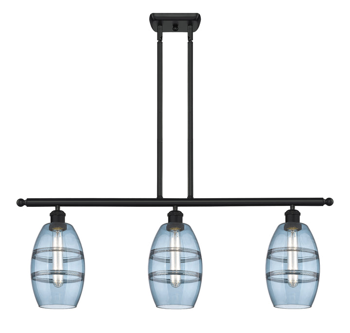 Innovations Lighting Vaz 6" Island Light - Matte Black Linear Chandeliers Innovations Lighting   