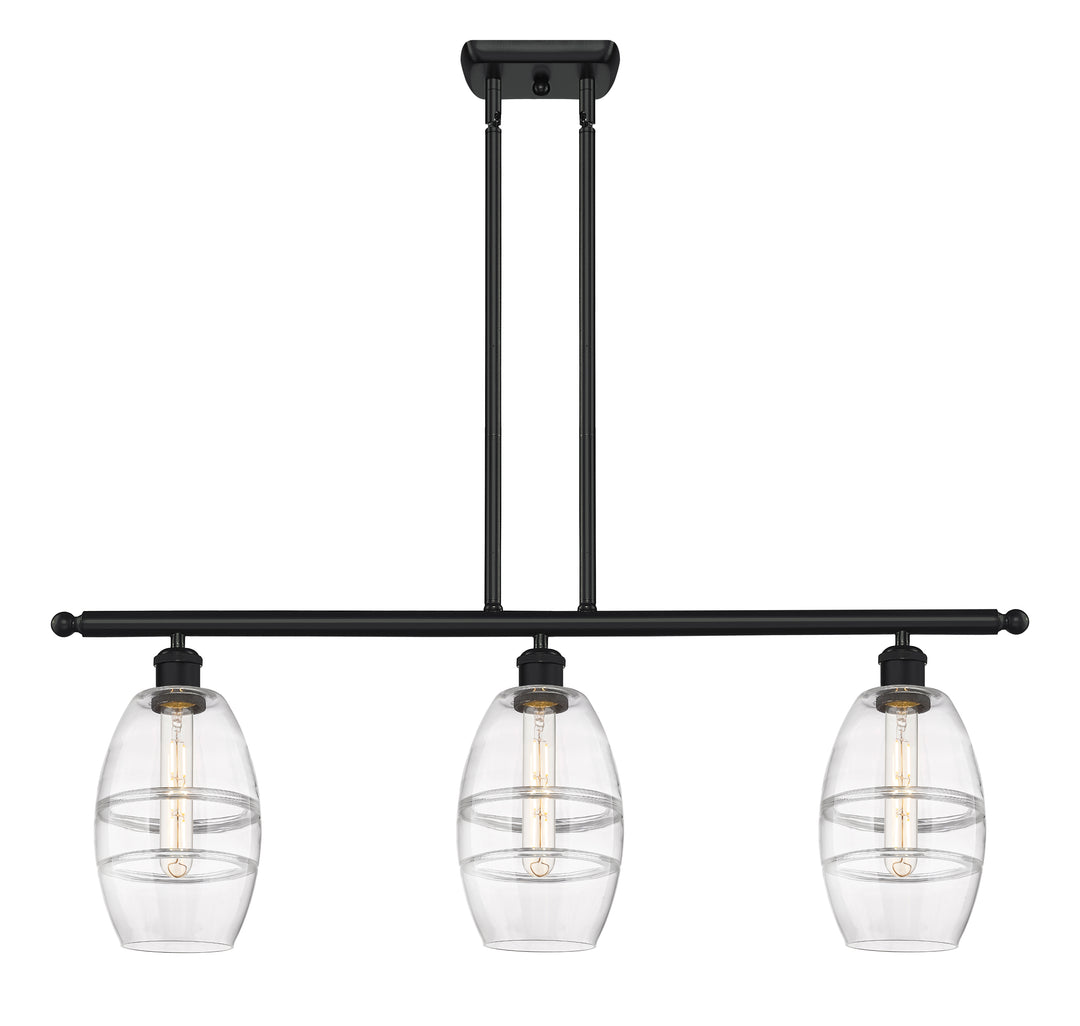 Innovations Lighting Vaz 6" Island Light - Matte Black Linear Chandeliers Innovations Lighting   