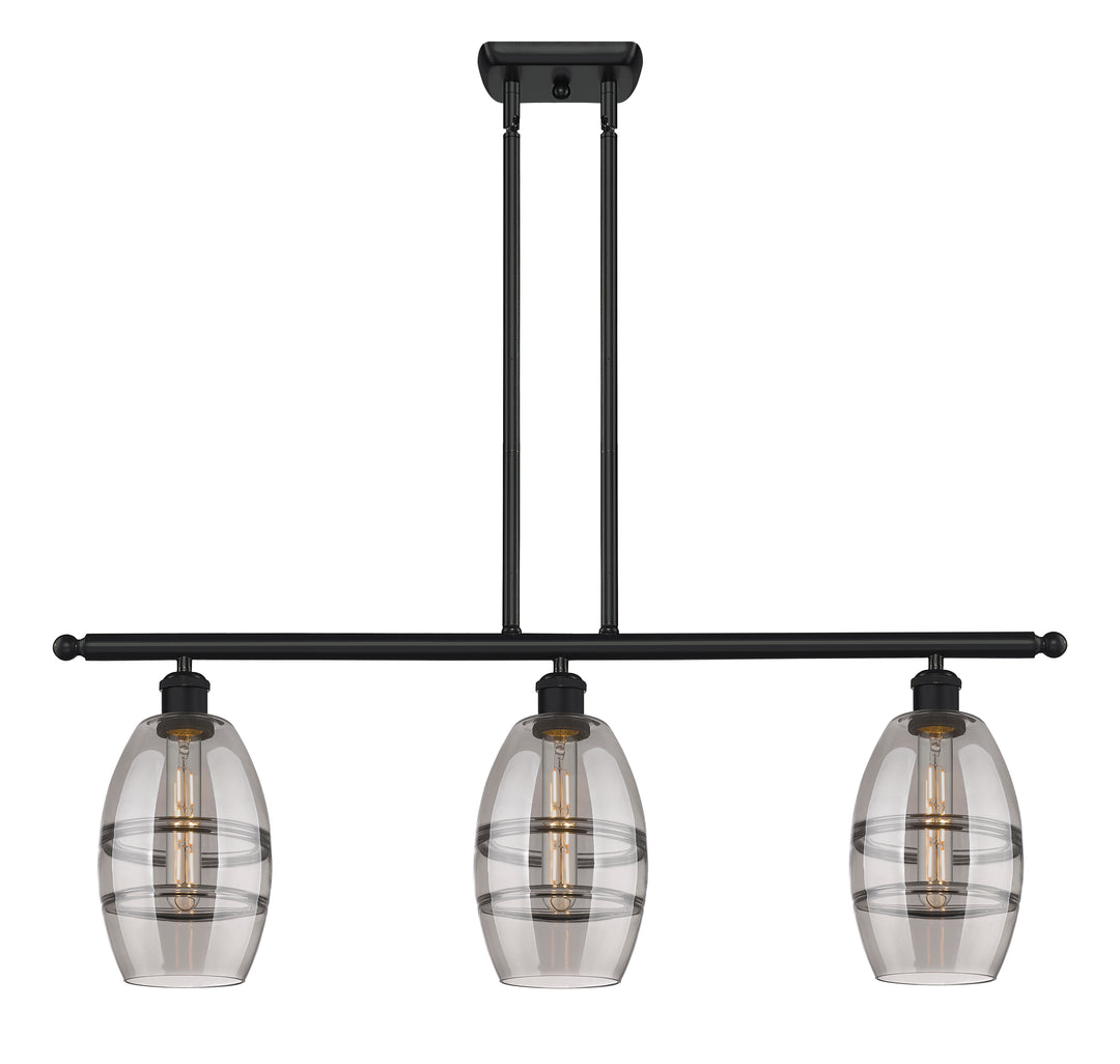 Innovations Lighting Vaz 6" Island Light - Matte Black Linear Chandeliers Innovations Lighting   