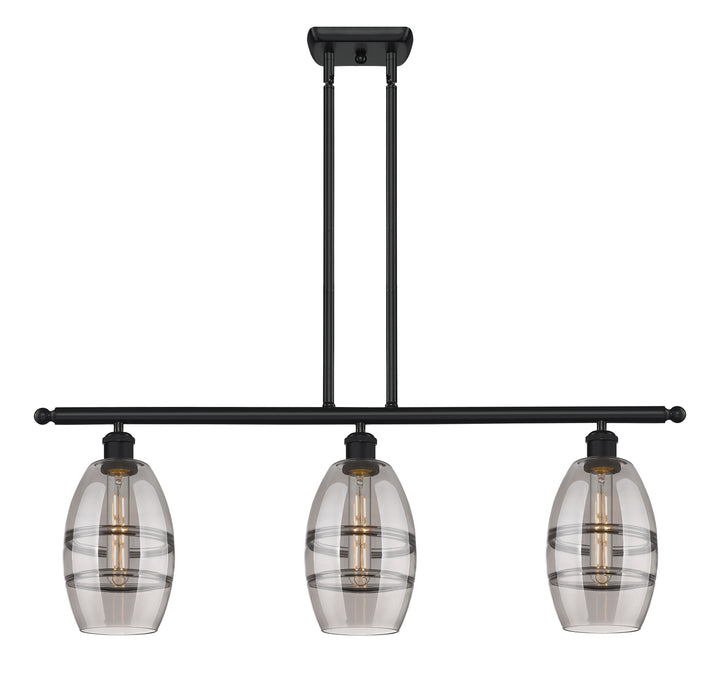 Innovations Lighting Vaz 6" Island Light - Matte Black Linear Chandeliers Innovations Lighting   