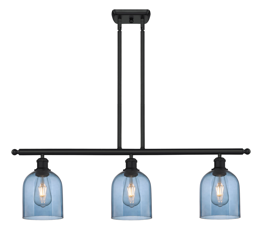 Innovations Lighting Bella 6" Island Light - Matte Black Linear Chandeliers Innovations Lighting   