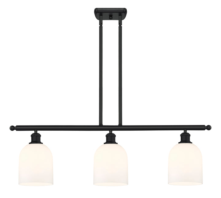 Innovations Lighting Bella 6" Island Light - Matte Black Linear Chandeliers Innovations Lighting   