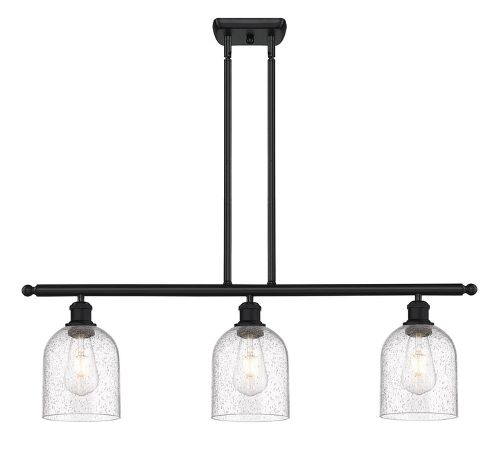 Innovations Lighting Bella 6" Island Light - Matte Black Linear Chandeliers Innovations Lighting   