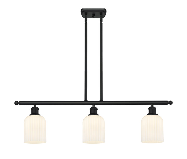 Innovations Lighting Bridal Veil 5" Island Light - Matte Black Linear Chandeliers Innovations Lighting   