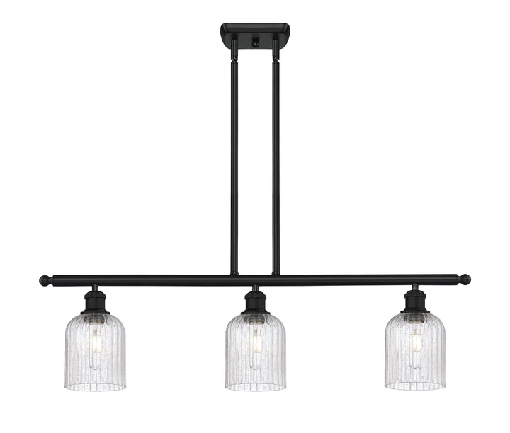 Innovations Lighting Bridal Veil 5" Island Light - Matte Black Linear Chandeliers Innovations Lighting   