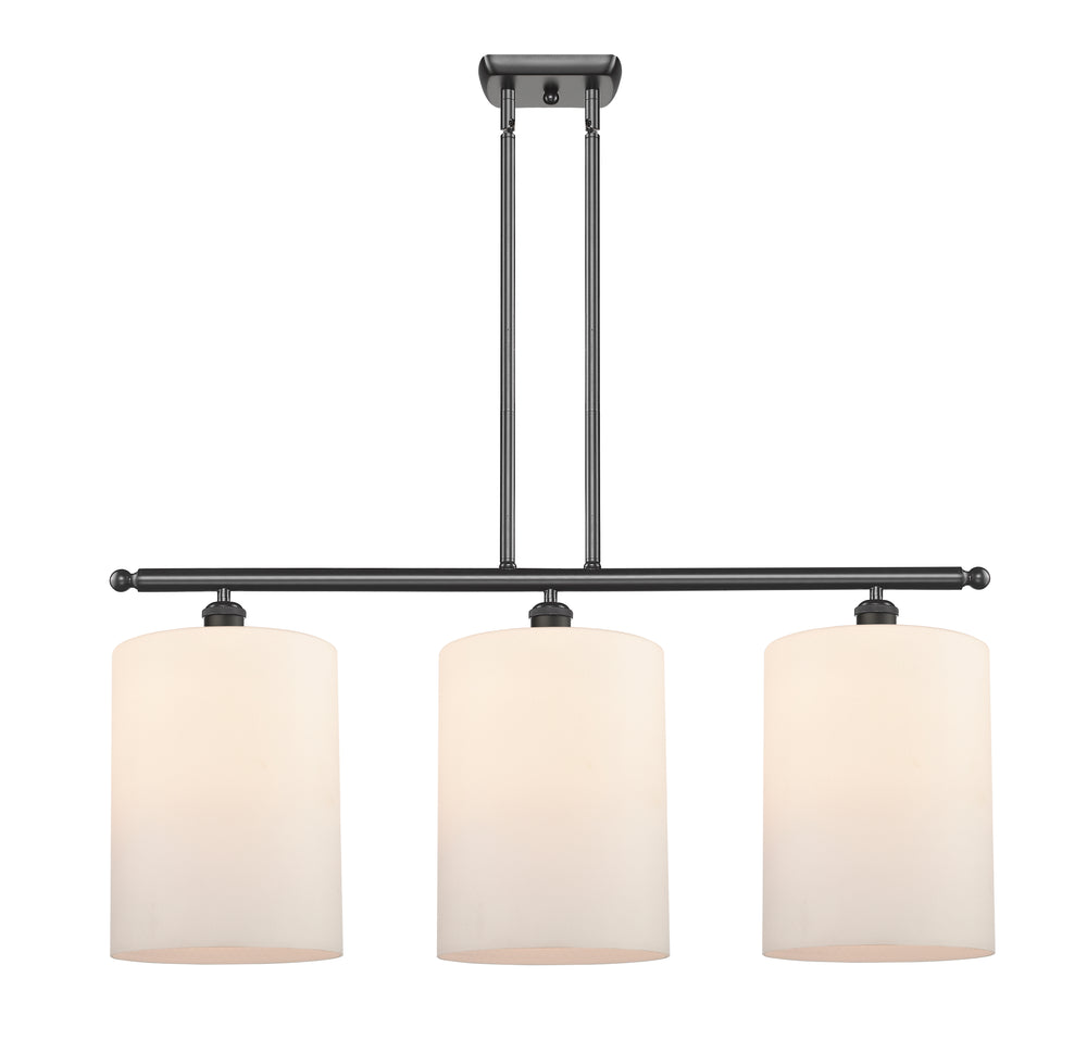 Innovations Lighting Cobbleskill 9" Island Light - Oil Rubbed Bronze Linear Chandeliers Innovations Lighting Matte White ; Glass Type: White; Water  