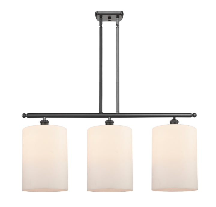 Innovations Lighting Cobbleskill 9" Island Light - Oil Rubbed Bronze Linear Chandeliers Innovations Lighting Matte White ; Glass Type: White; Water  