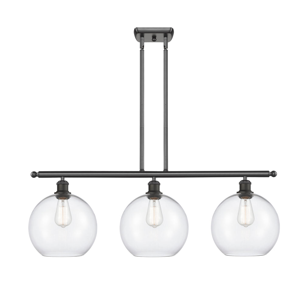 Innovations Lighting Athens 10" Island Light - Oil Rubbed Bronze Linear Chandeliers Innovations Lighting Clear ; Glass Type: Clear  