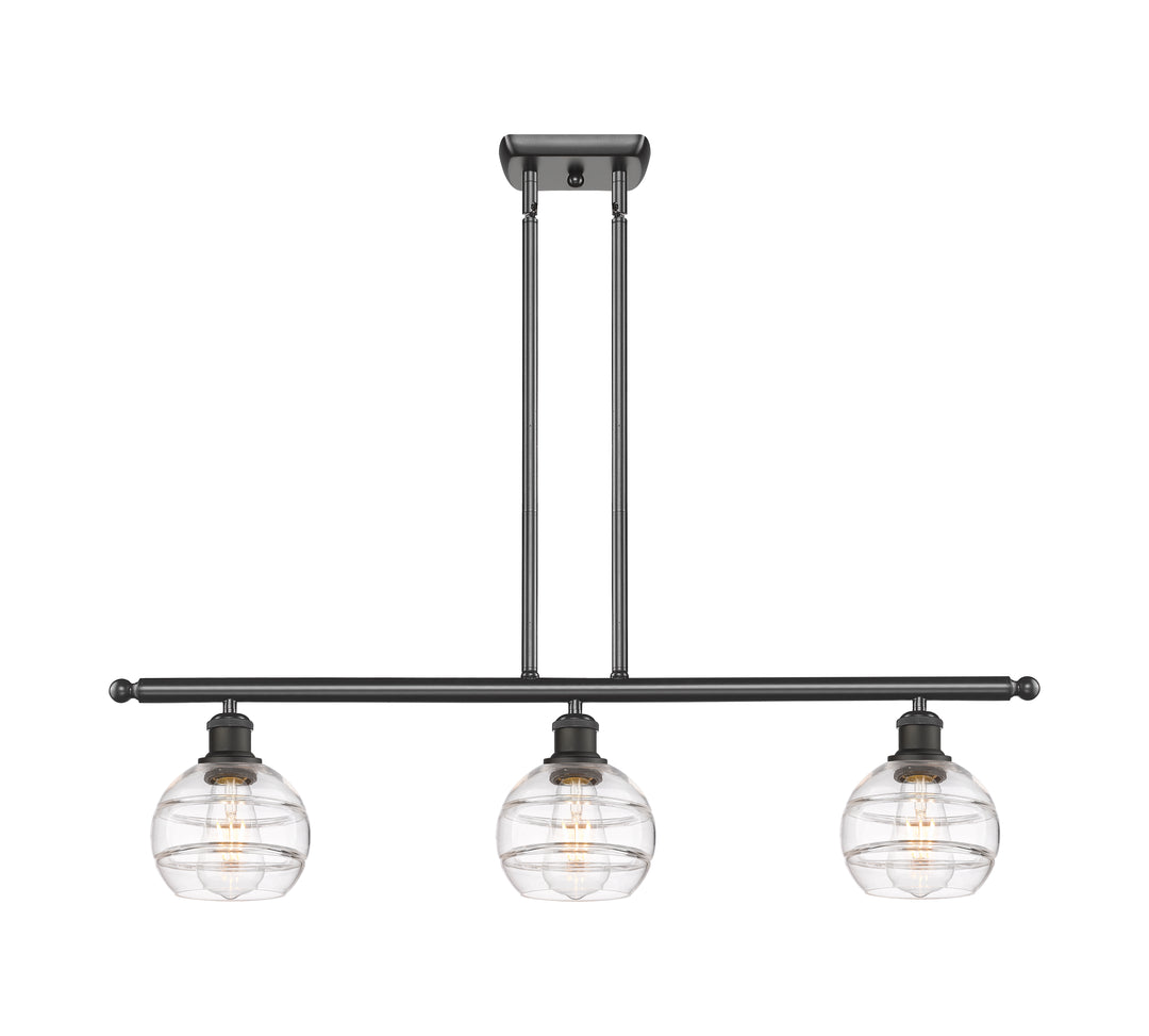 Innovations Lighting Rochester 6" Island Light - Oil Rubbed Bronze Linear Chandeliers Innovations Lighting   