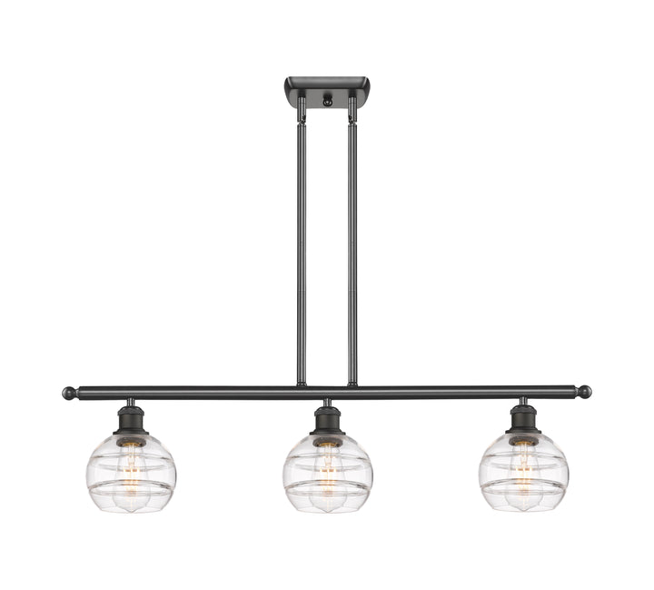 Innovations Lighting Rochester 6" Island Light - Oil Rubbed Bronze Linear Chandeliers Innovations Lighting   