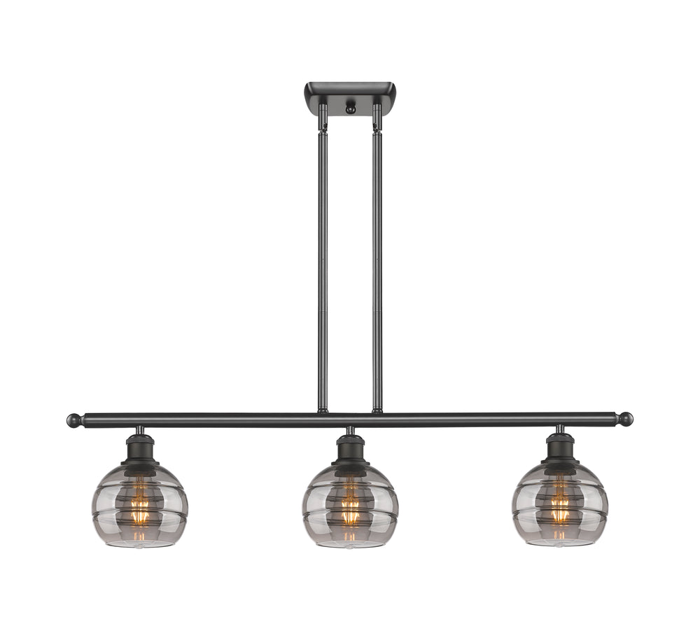 Innovations Lighting Rochester 6" Island Light - Oil Rubbed Bronze Linear Chandeliers Innovations Lighting   